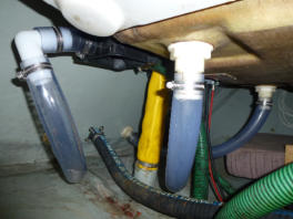 Re-plumbed Drains & Bilge Pump -  10 Feb 2012
